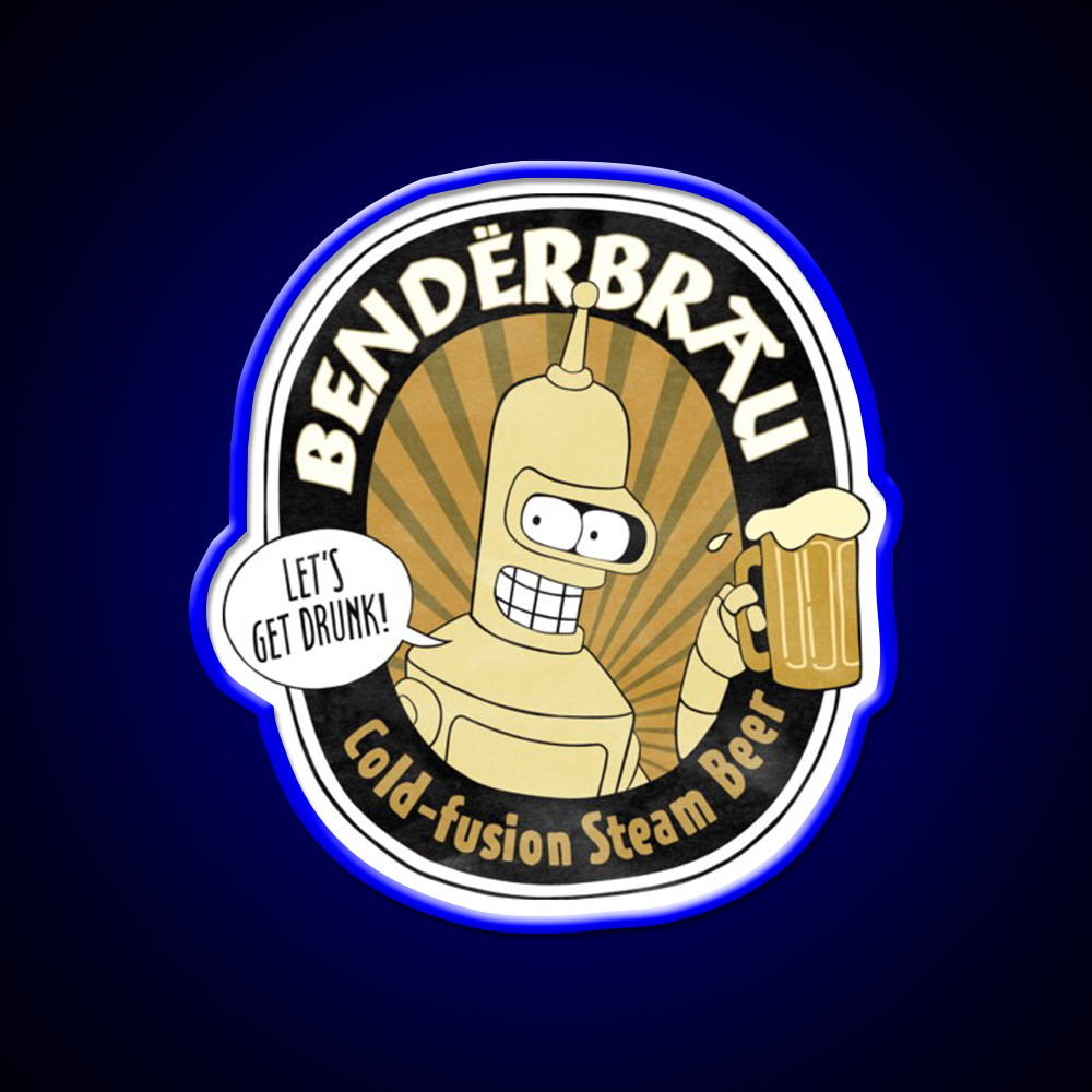 Benderbrau Beer Bar Decor Led Neon Sign Wall Art Rgb Color - LED neon sign view 5
