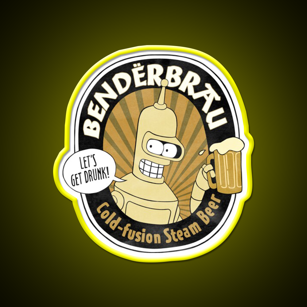 Benderbrau Beer Bar Decor Led Neon Sign Wall Art Rgb Color - LED neon sign view 7