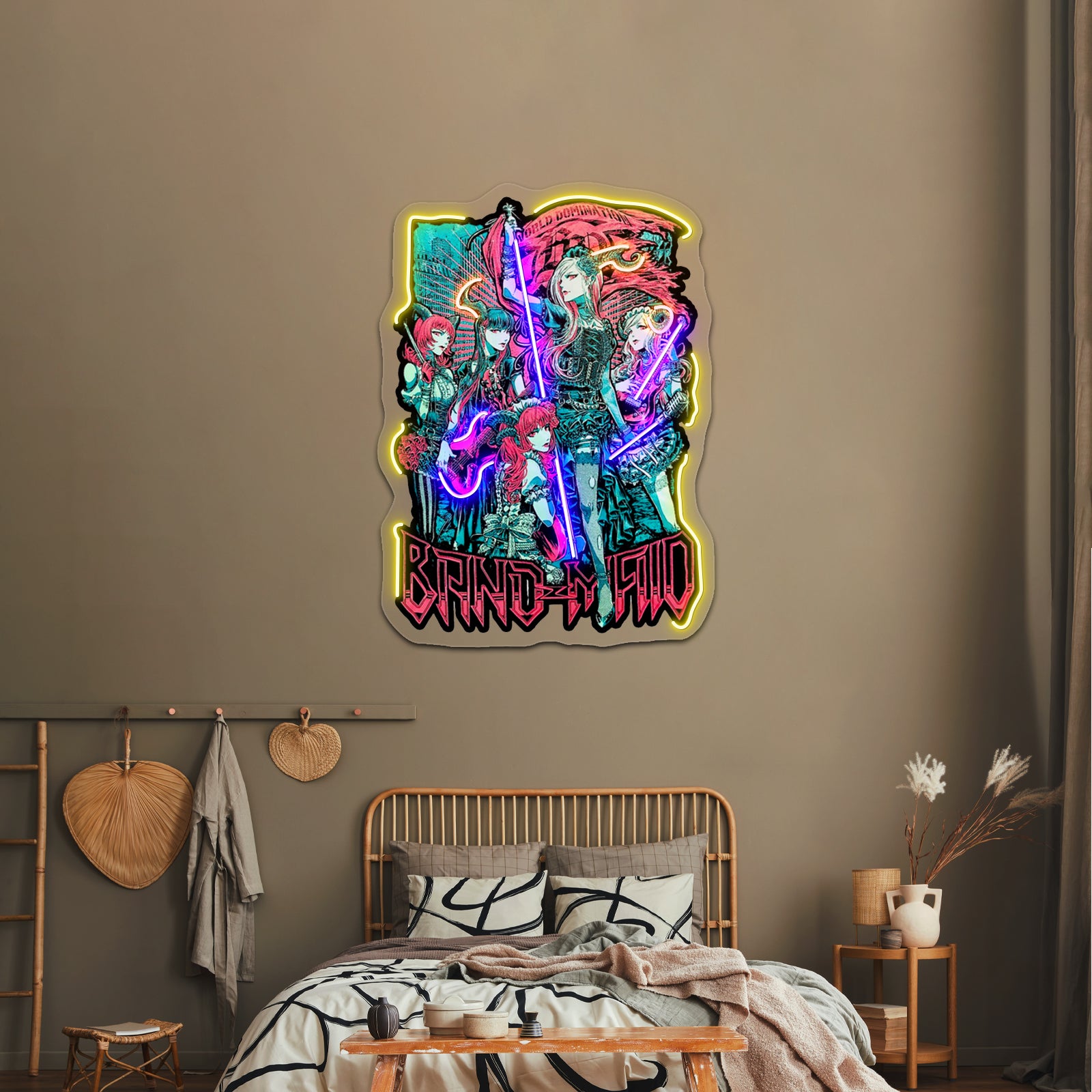 Best Art Band Maid Design Artwork Led Neon Sign