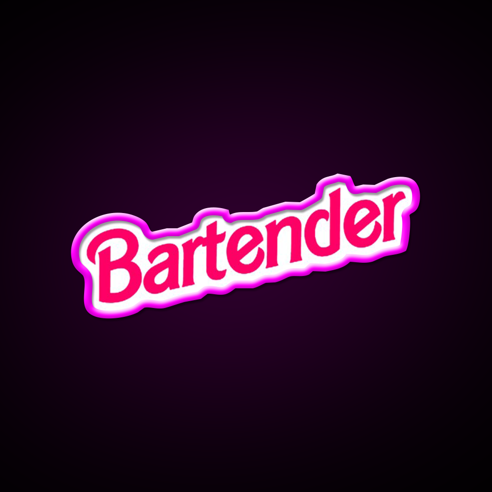 Best Bartender Cocktail Bar Decor Led Neon Sign Rgb Color - Neon sign mounted on wall in room