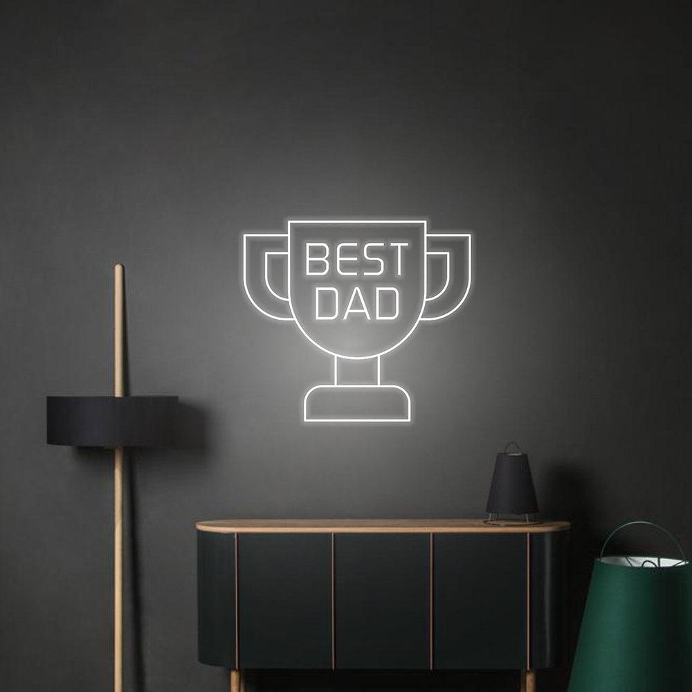 Best Dad Trophy Led Neon Sign For Home Wall Art | Shineneon