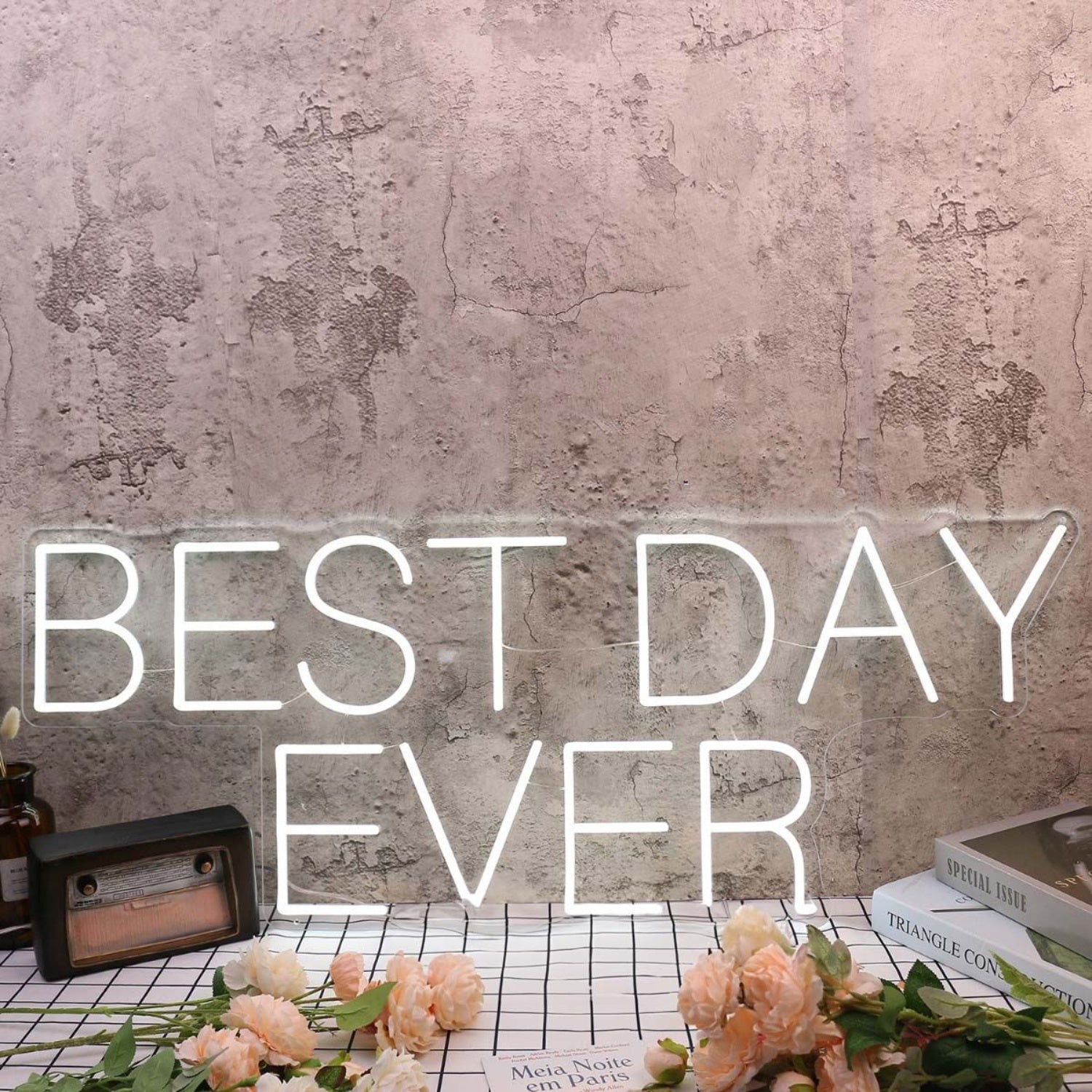 Best Day Ever White Led Neon Sign - Shineneon