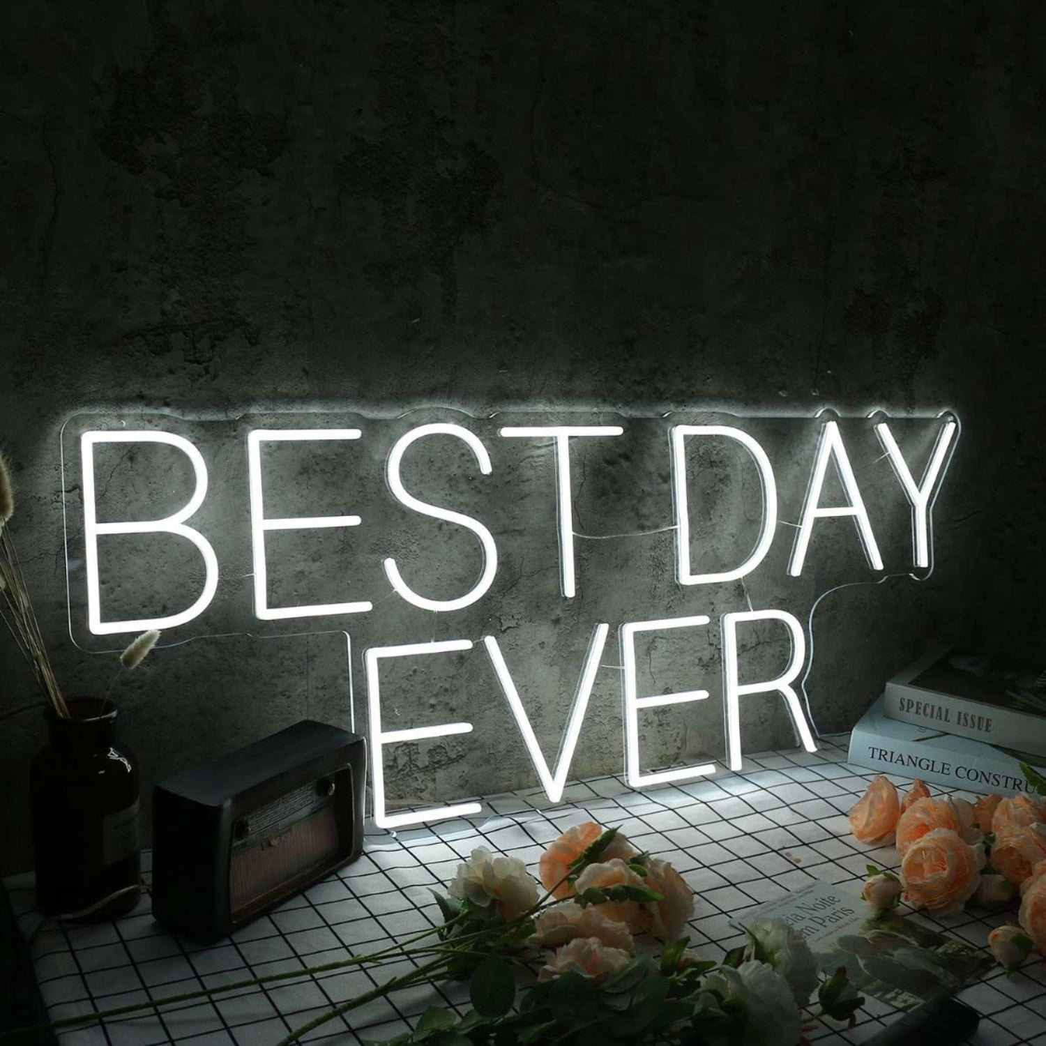 Best Day Ever White Led Neon Sign - Shineneon