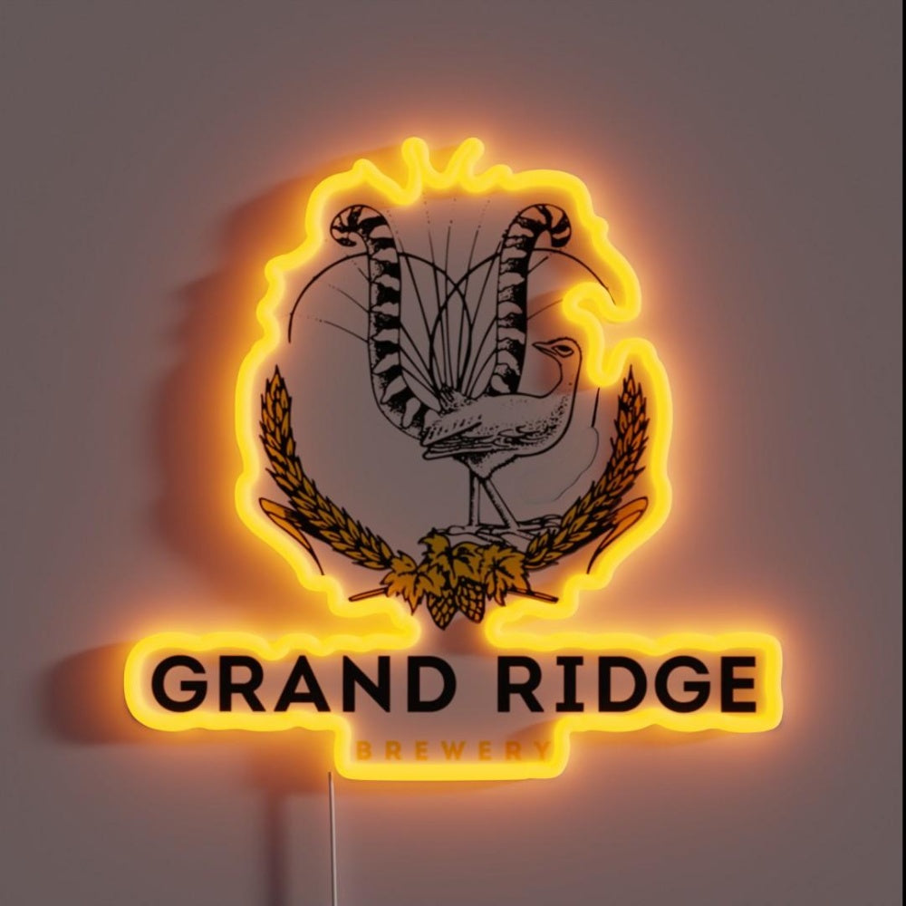 Best Drink Grand Ridge Official Rgb Led Neon Sign - Custom LED neon sign front view