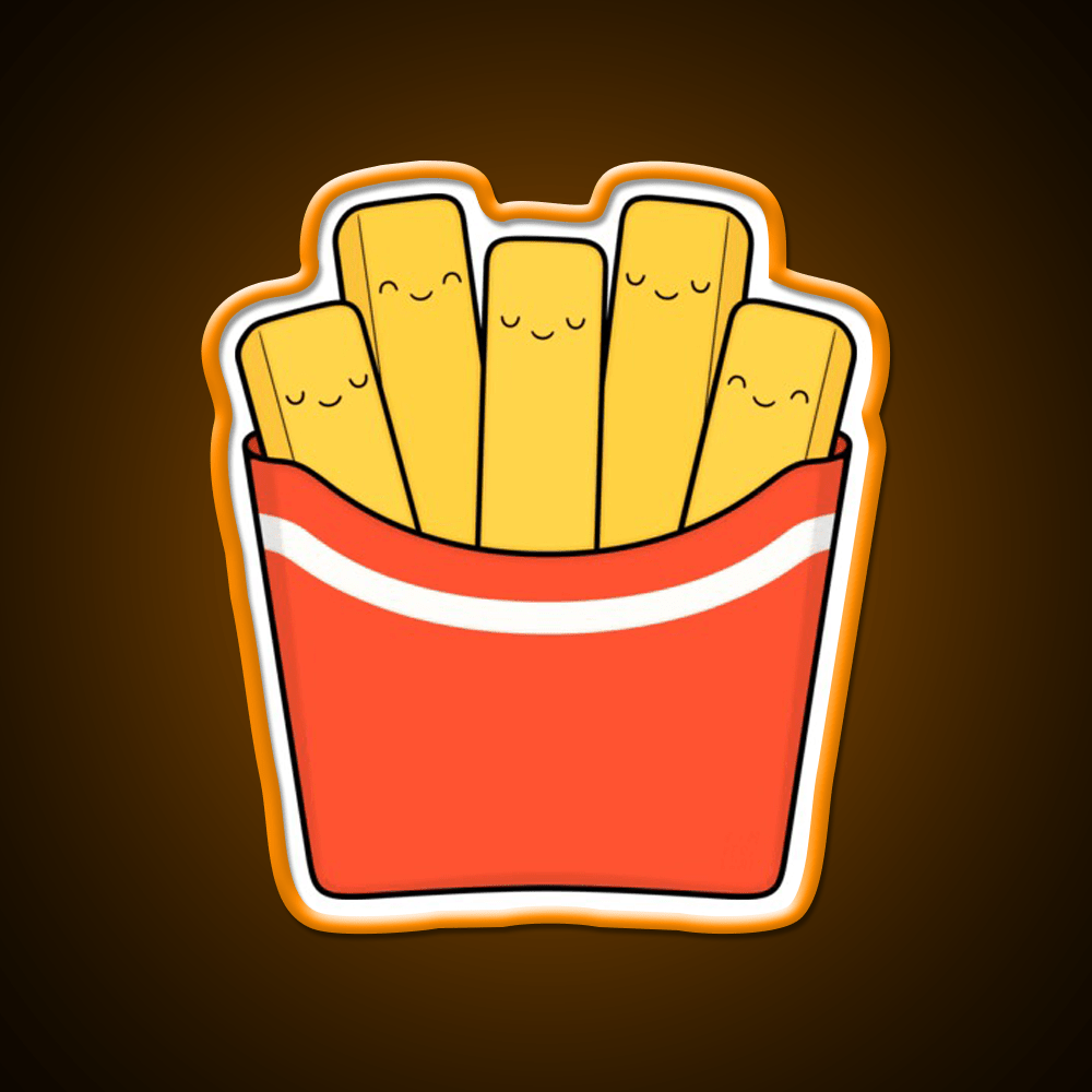 Best Fries Fast Food Led Neon Sign For Burger Place Rgb Color - Shineneon