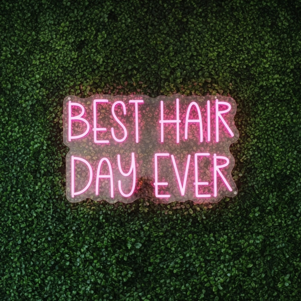 Best Hair Day Ever LED Neon Sign - 01 Original Product Image