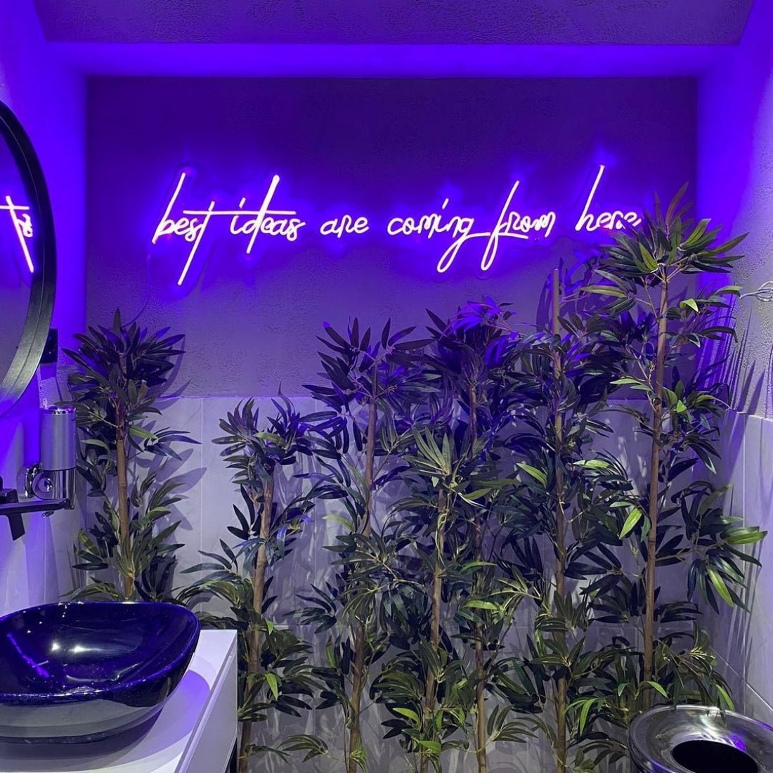 Best Ideas Are Coming From Here Led Sign Business Neon Sign - Shineneon