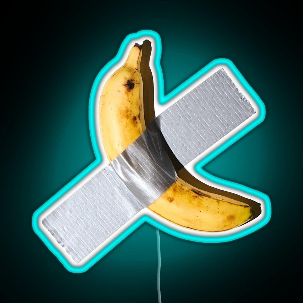Best Quality Banana Duct Tape Art 120k Rgb Led Neon Sign Pop Wall Art - Shineneon