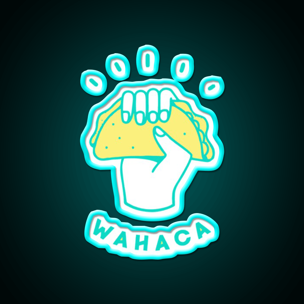 Best Selling Wahaca Essential Taco Led Neon Sign Mexican Food Sign Rgb Color - Shineneon