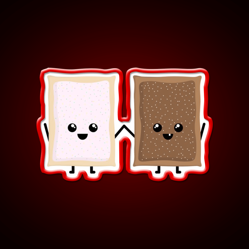 Bestie Pop Tarts Snack Food Led Neon Sign Rgb Color - Shineneon
