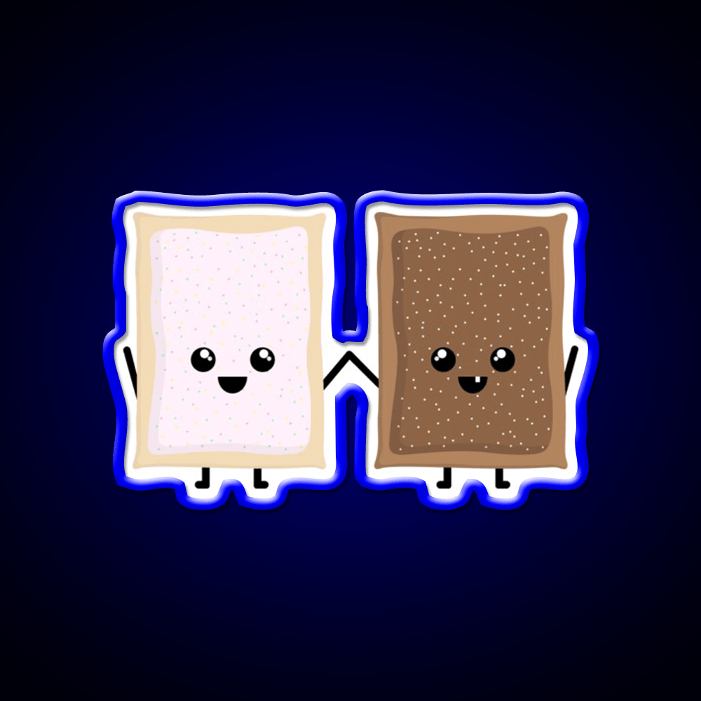 Bestie Pop Tarts Snack Food Led Neon Sign Rgb Color - Shineneon