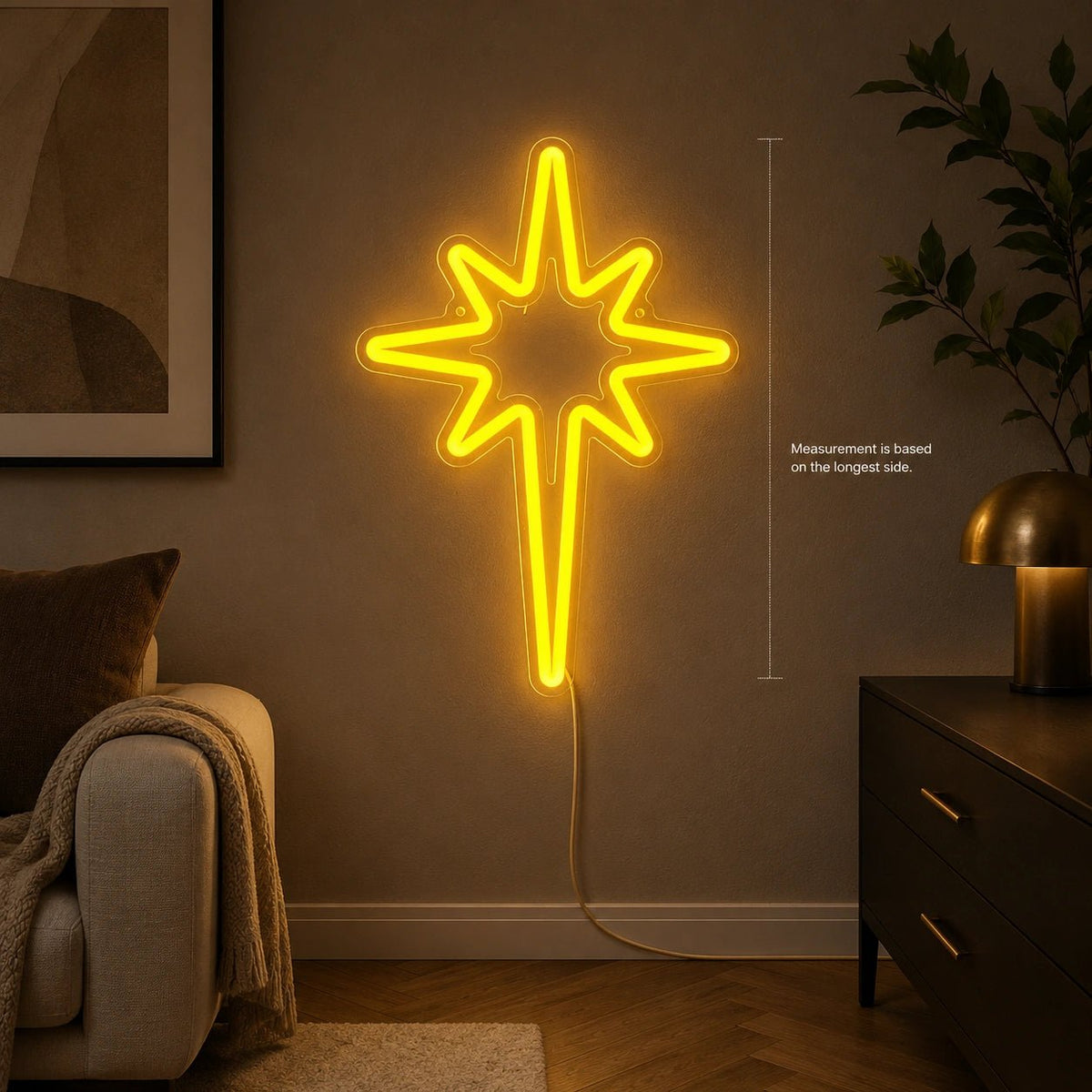 Bethlehem Star Man Cave LED Neon Sign - Shineneon