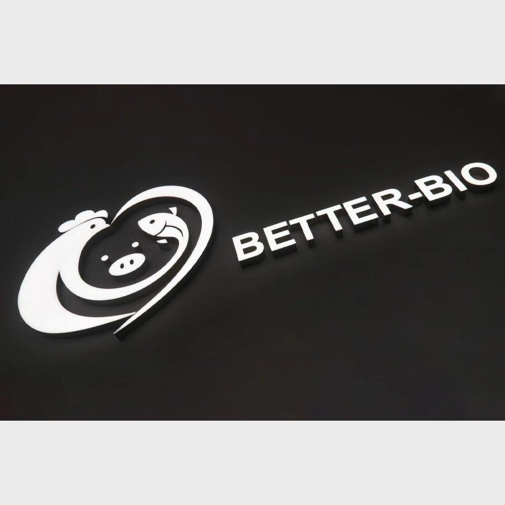 Better Bio 3D Frontlit Channel Letters Led Light Sign