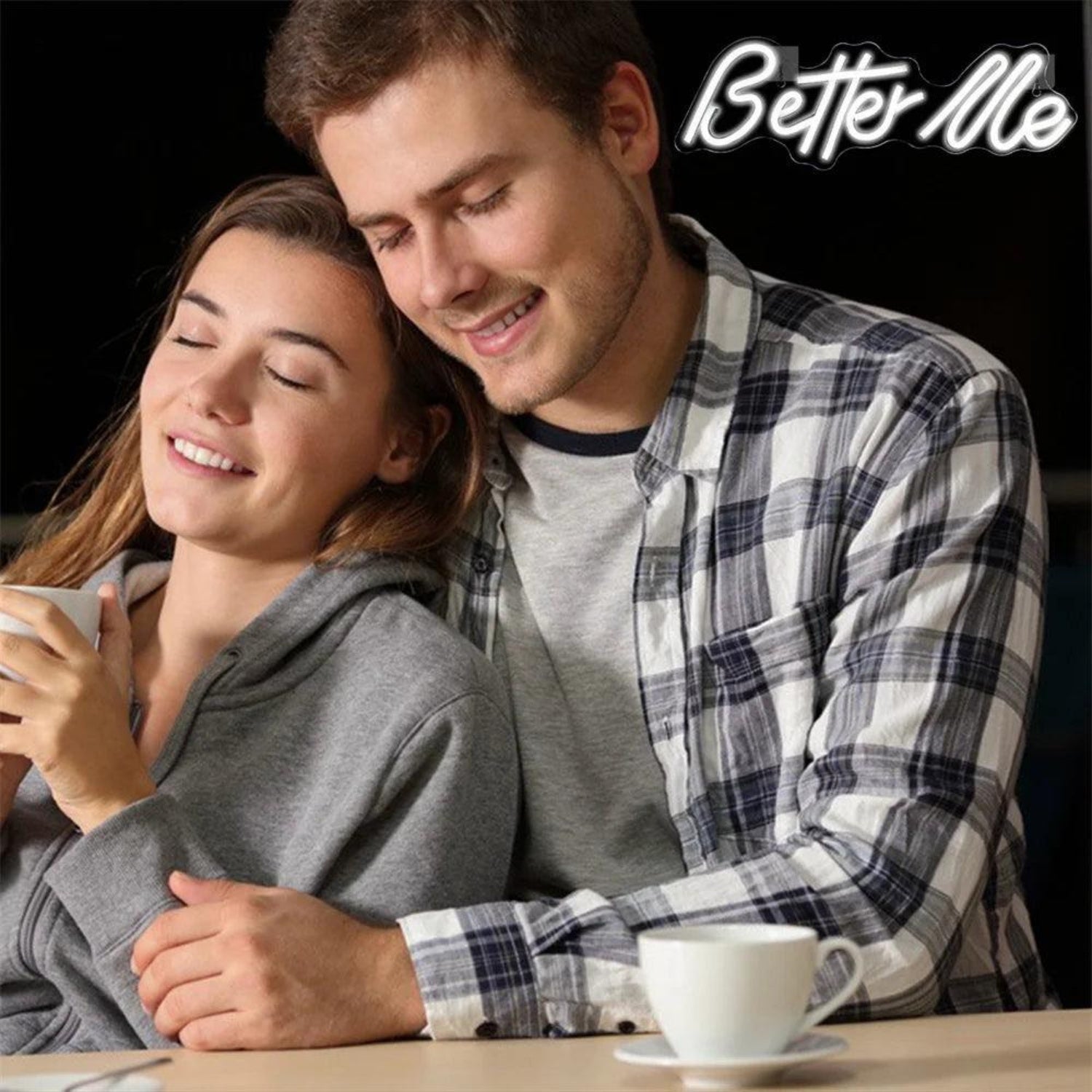 Better Me White Led Neon Sign Inspiring Indoor Wall Decor | Shineneon