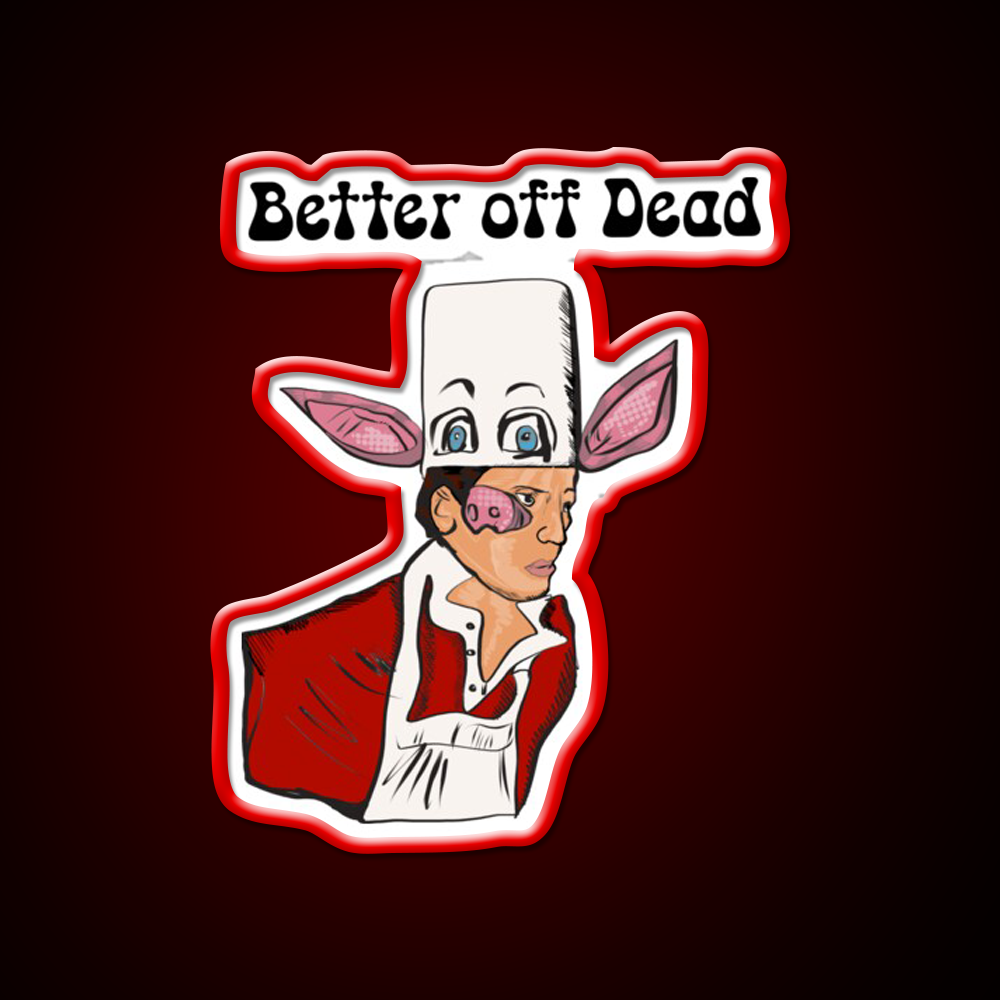 Better Off Dead Fast Food Led Neon Sign For Burger Place Rgb Color