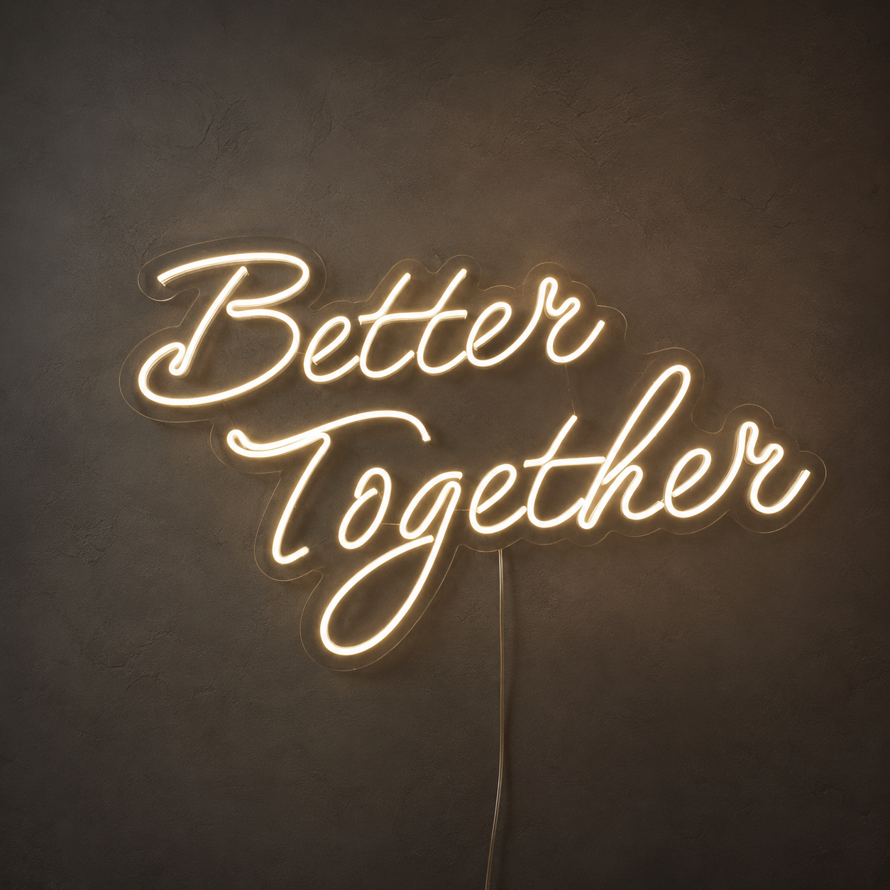 Better Together Classic Wall Light LED Neon Sign - 03 Real Lifestyle Scene