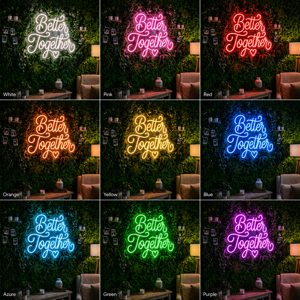Better Together Cursive LED Neon Sign - Shineneon