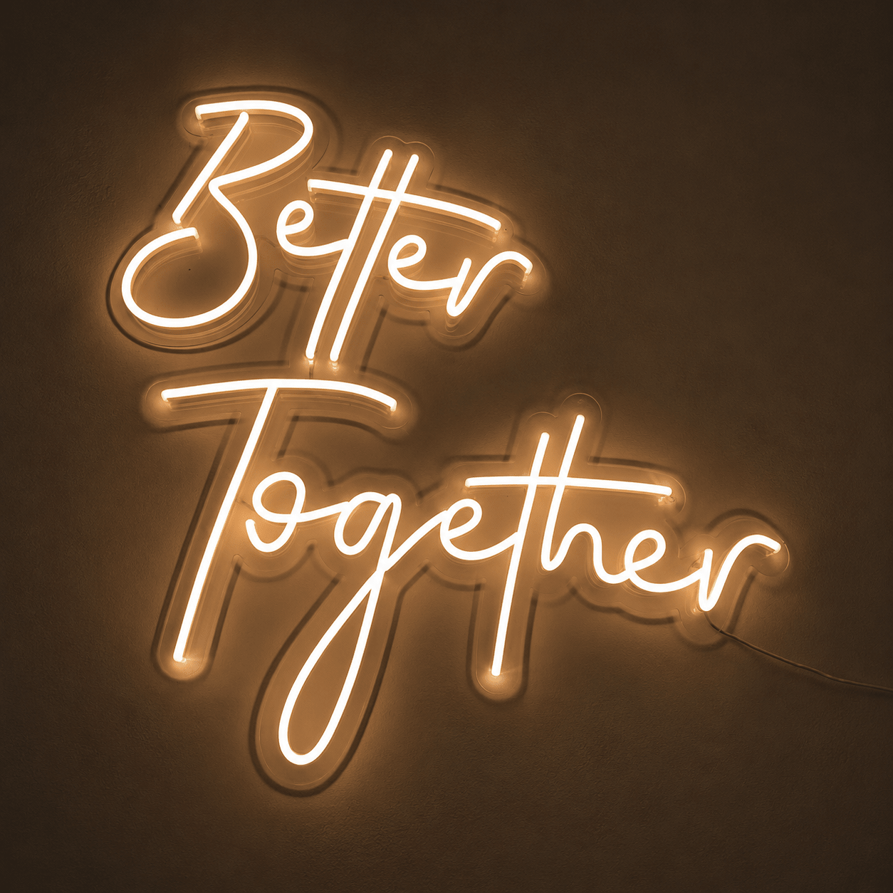 Better Together Cursive Wall Light LED Neon Sign - Shineneon