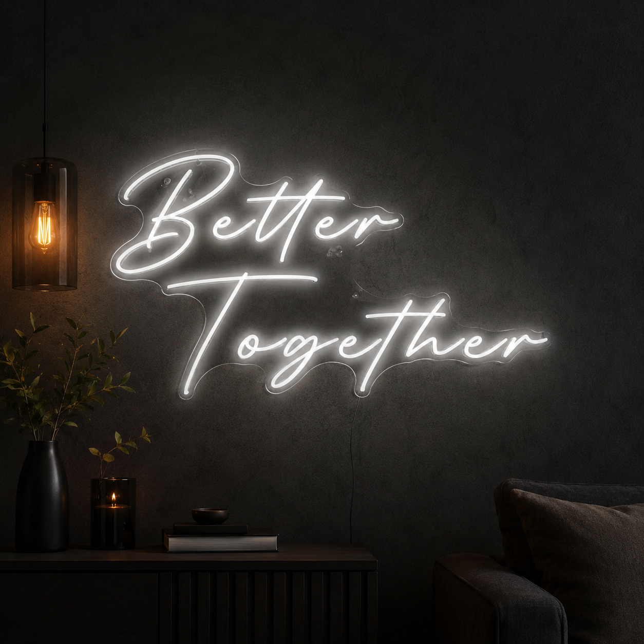 Better Together Dorm Room Decor LED Neon Sign - 02 High-Converting Product Image
