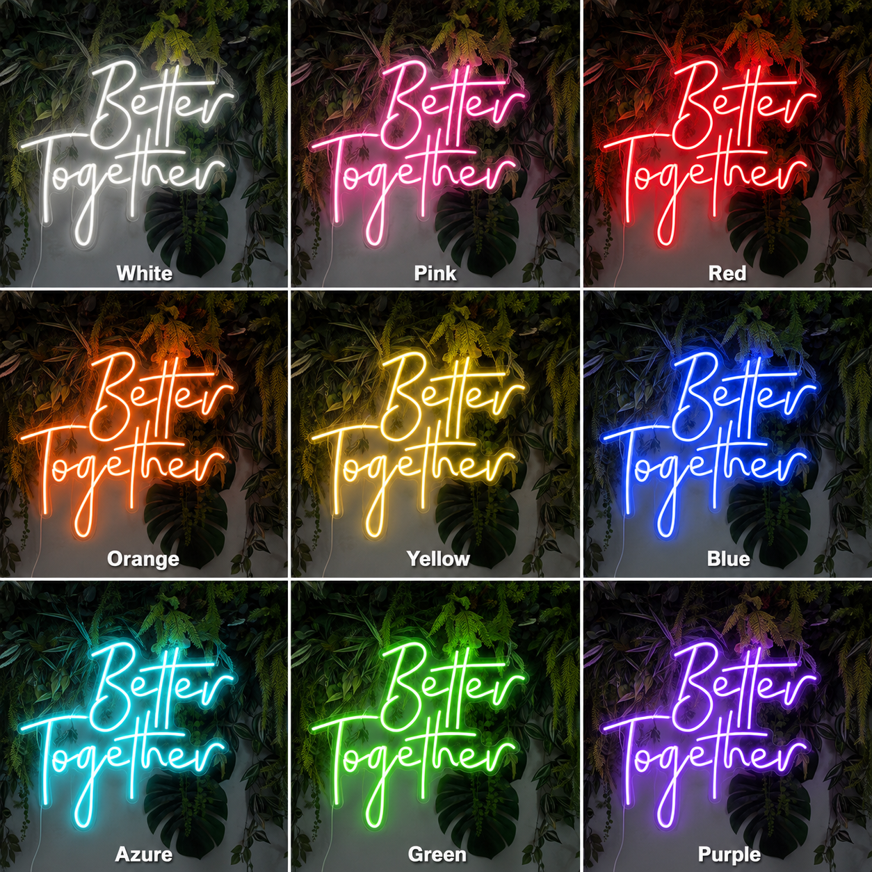 Better Together Home Wall Decor LED Neon Sign - Shineneon