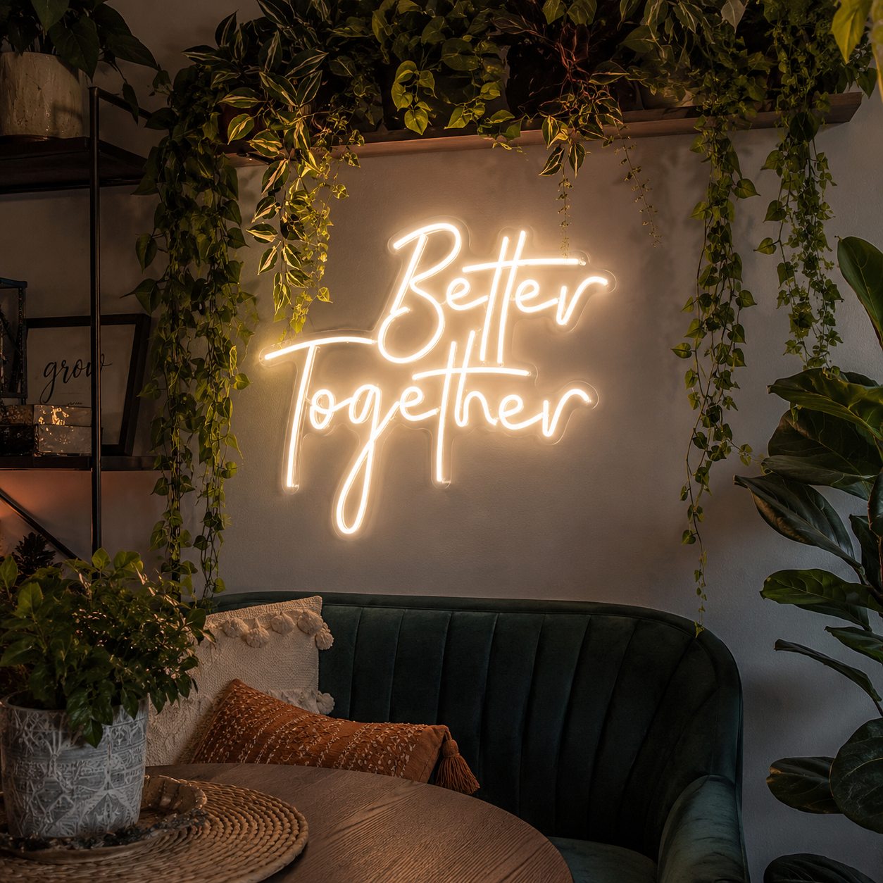 Better Together Home Wall Decor LED Neon Sign Wall Neon Sign - 03 Real Lifestyle Scene
