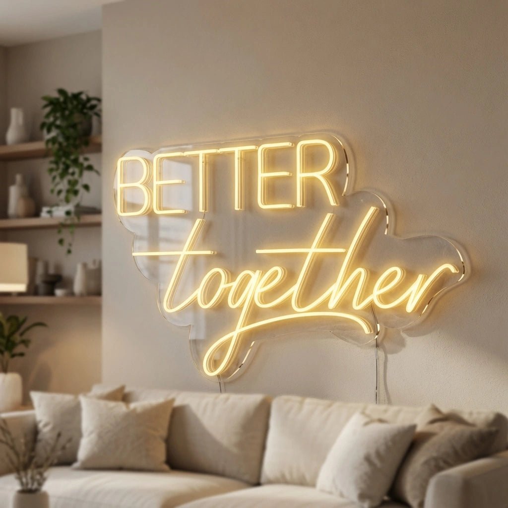 Better Together LED Neon Sign Home Art - Shineneon