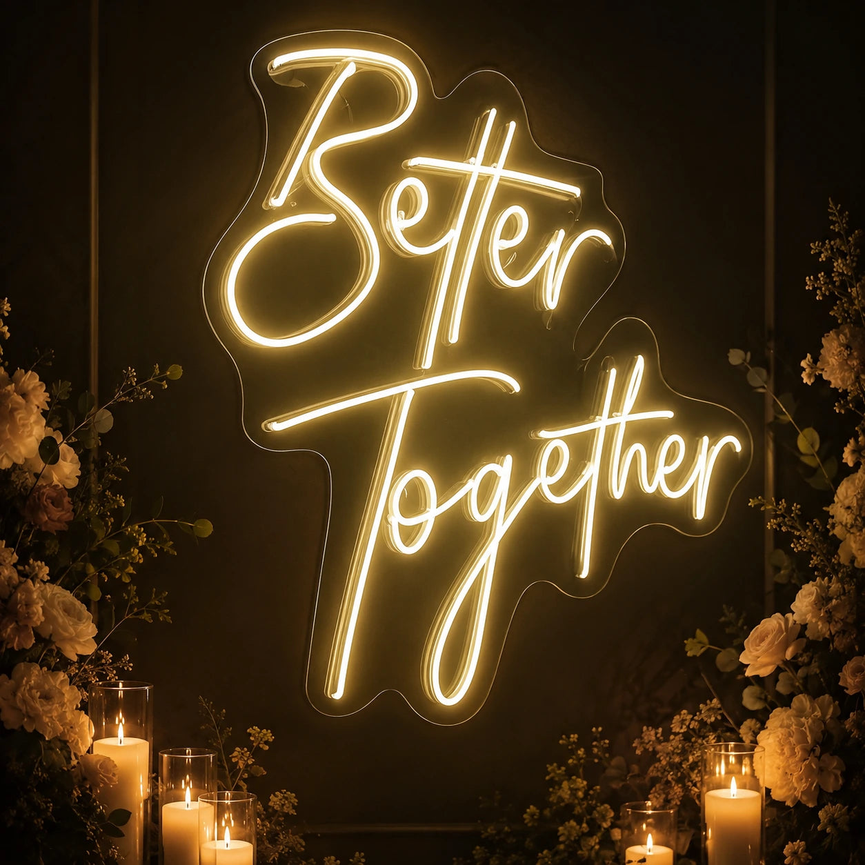 Better Together LED Neon Sign Home Wall Art Wall Decor - 02 High-Converting Product Image