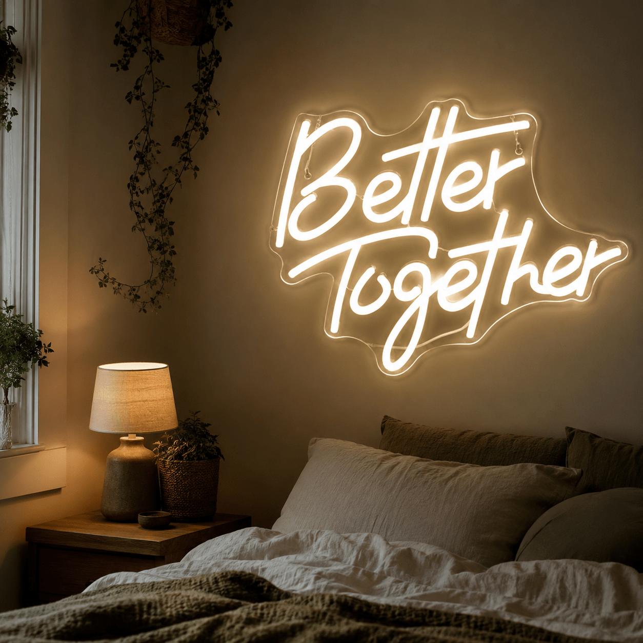 Better Together LED Neon Sign Living Room Decor Wall Neon Sign - Shineneon