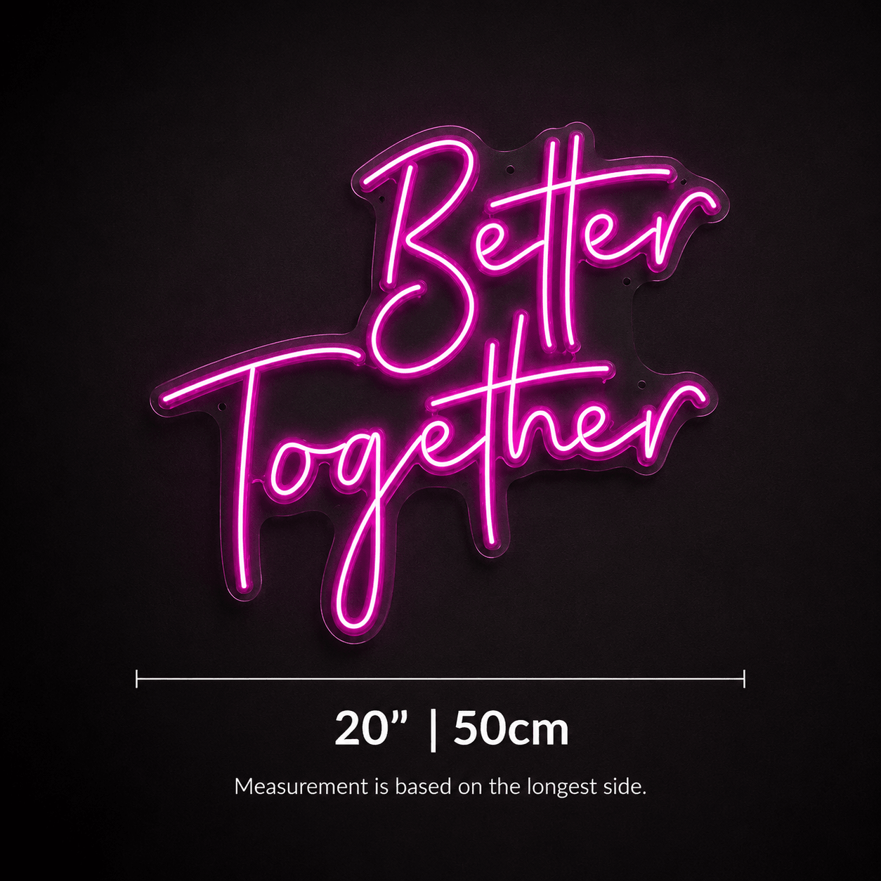 Better Together LED Neon Sign Wall Art Wall Neon Sign - Shineneon