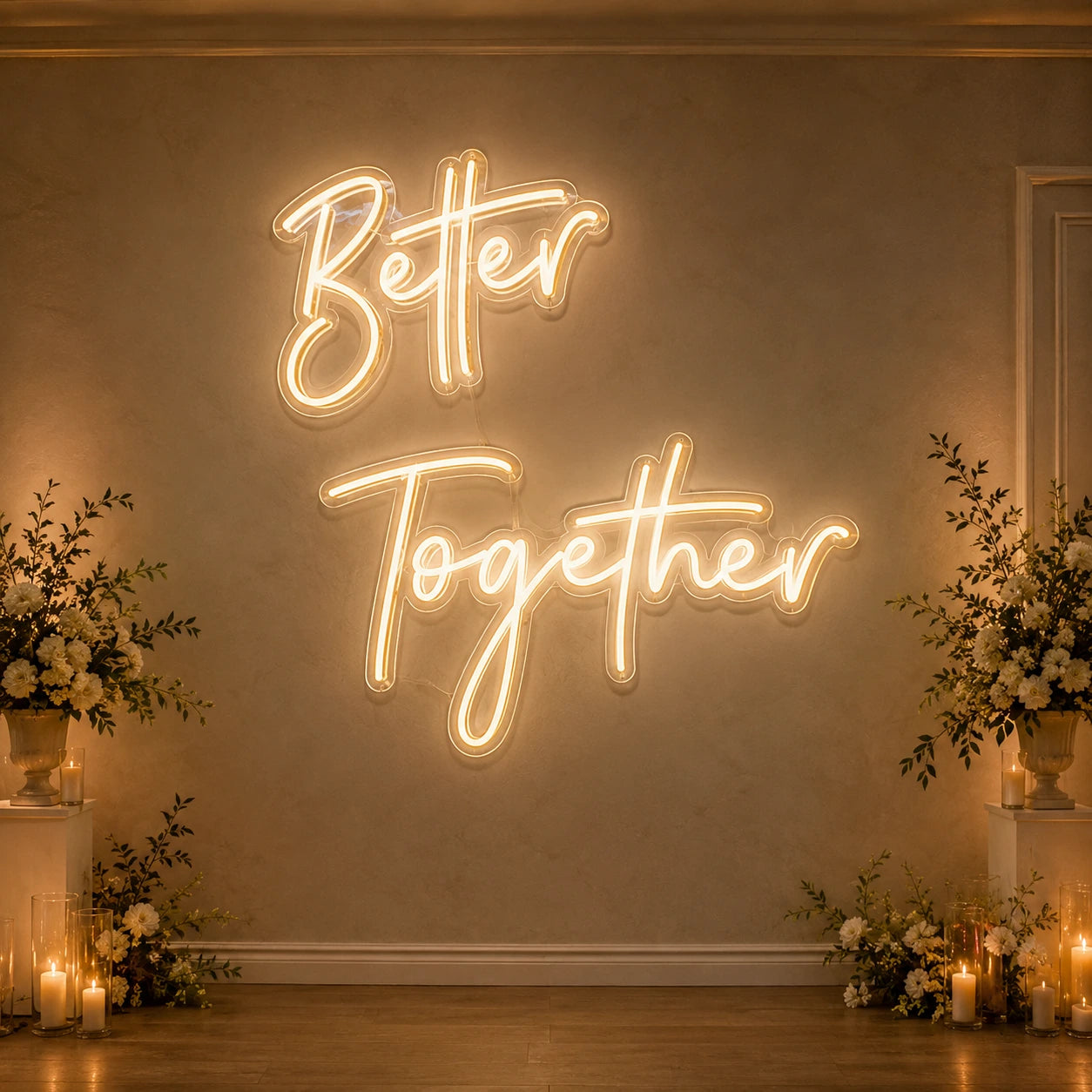 Better Together LED Neon Sign Wall Decor - 04 Size Image