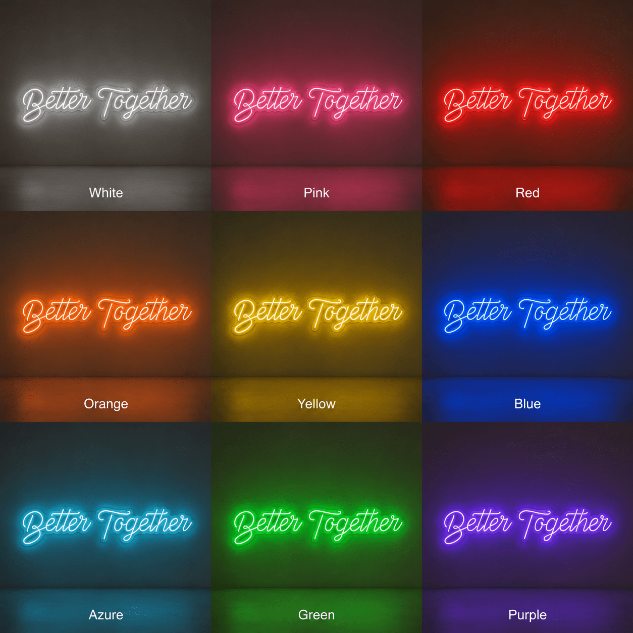 Better Together LED Neon Sign Wall Neon Sign - Shineneon