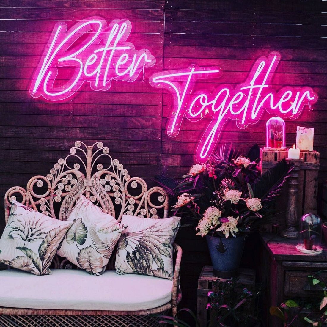 Better Together Led Sign Business Neon Signs Wall Decor - Shineneon