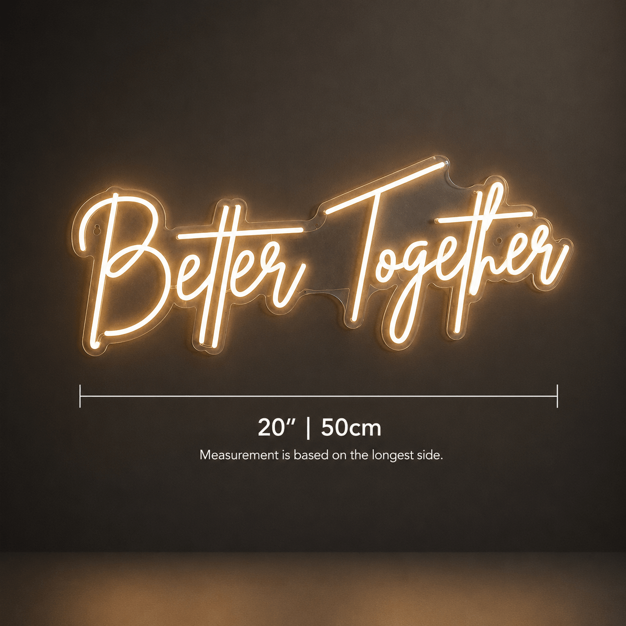 Better Together Lettering Home Decor LED Neon Sign Wall Neon Sign - Shineneon