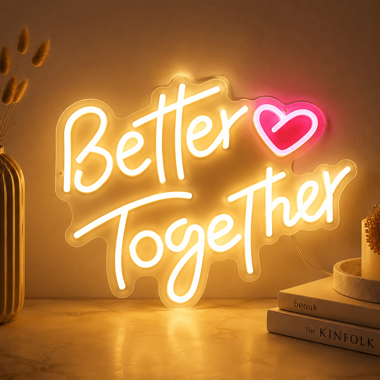 Better Together Living Room Decor LED Neon Sign - Shineneon