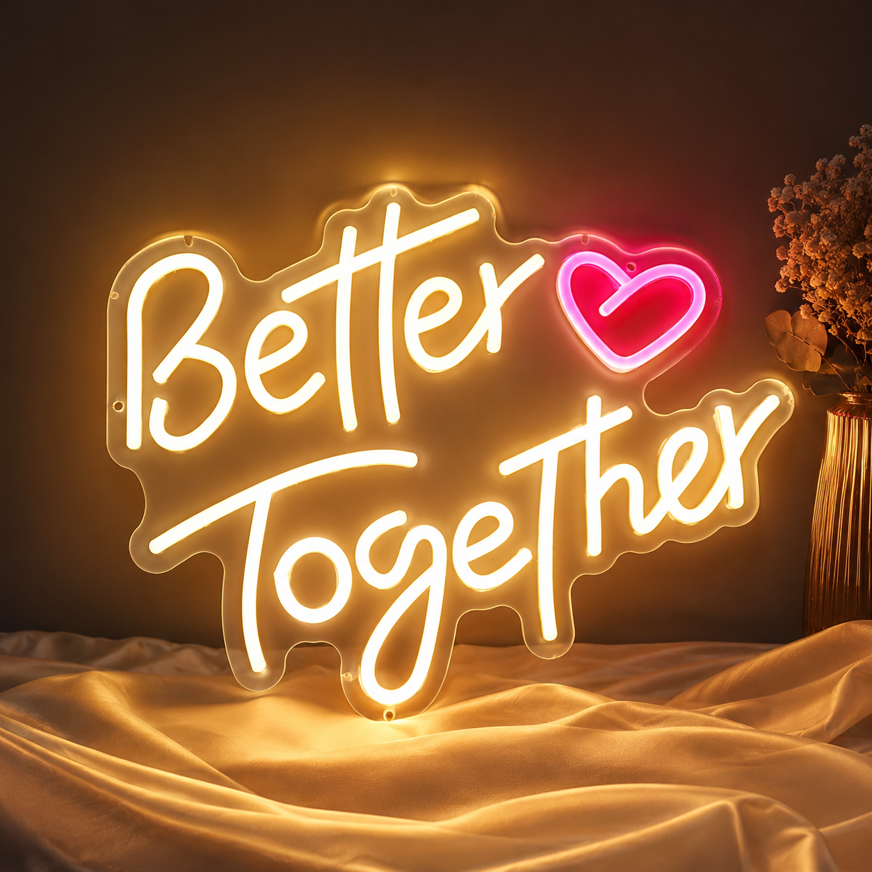 Better Together Living Room Decor LED Neon Sign Wall Neon Sign - 02 High-Converting Product Image
