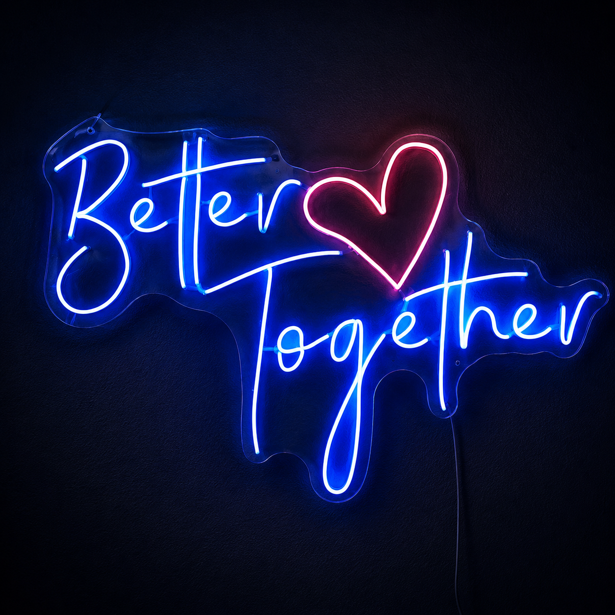Better Together Living Room Wall Light LED Neon Sign - 02 High-Converting Product Image