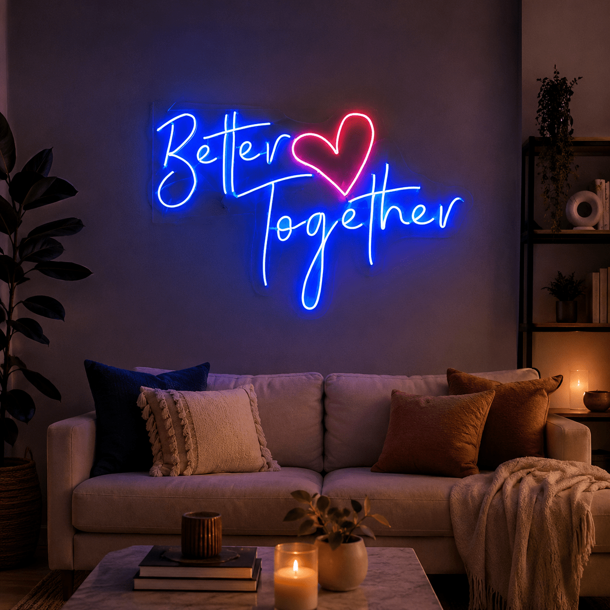 Better Together Living Room Wall Light LED Neon Sign - Shineneon