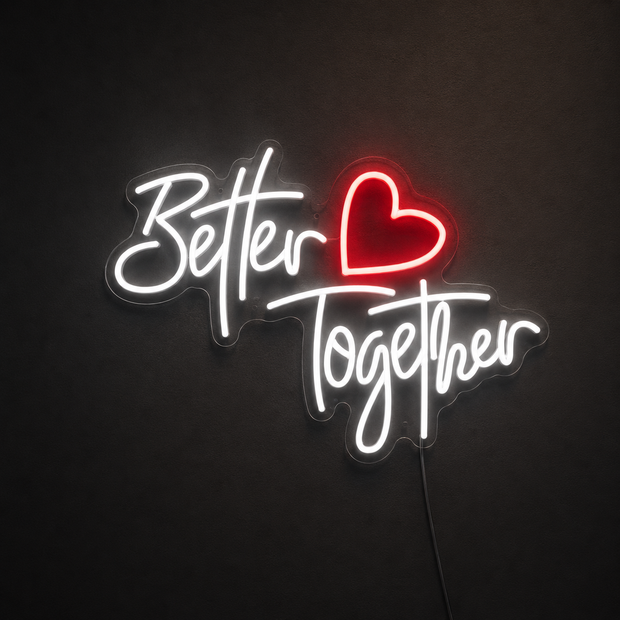 Better Together Minimal Wall Decor LED Neon Sign - 02 High-Converting Product Image