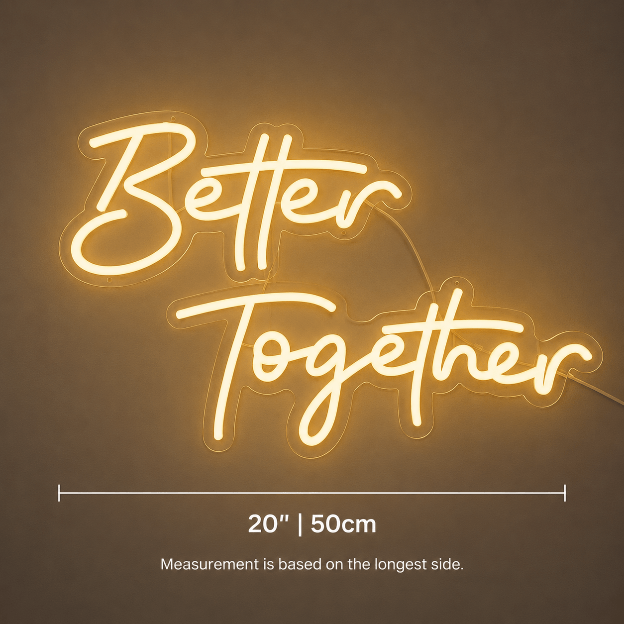 Better Together Minimal Wall Light LED Neon Sign - Shineneon