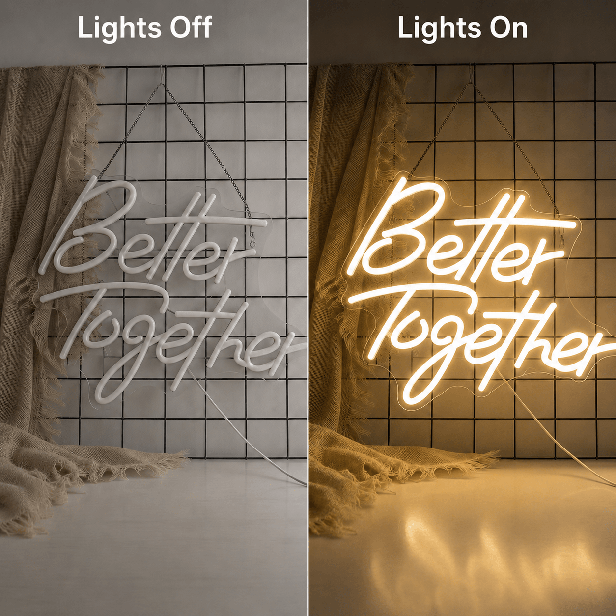 Better Together Modern LED Neon Sign - Shineneon