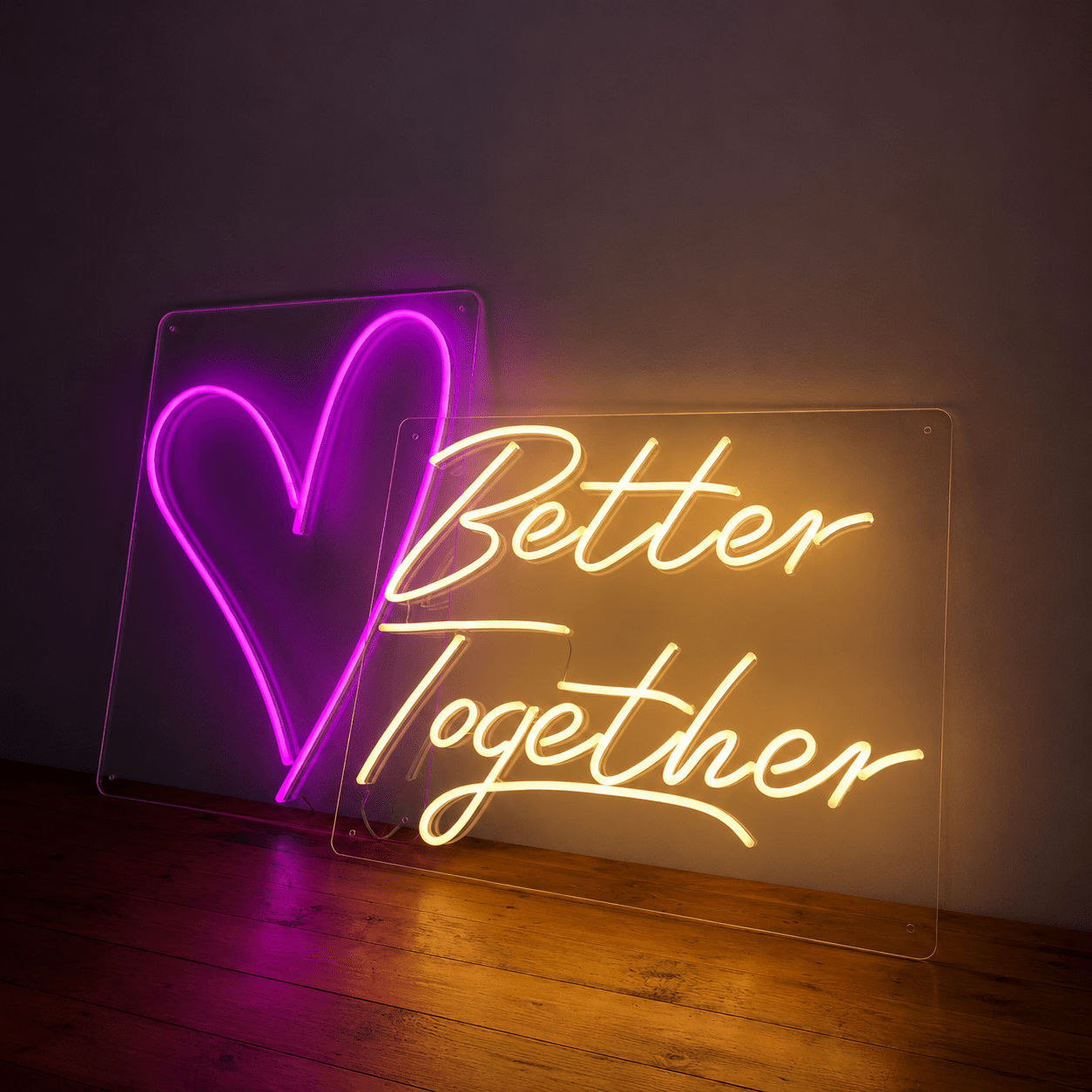 Better Together Mounted Wall Decor LED Neon Sign Wall Neon Sign - Shineneon