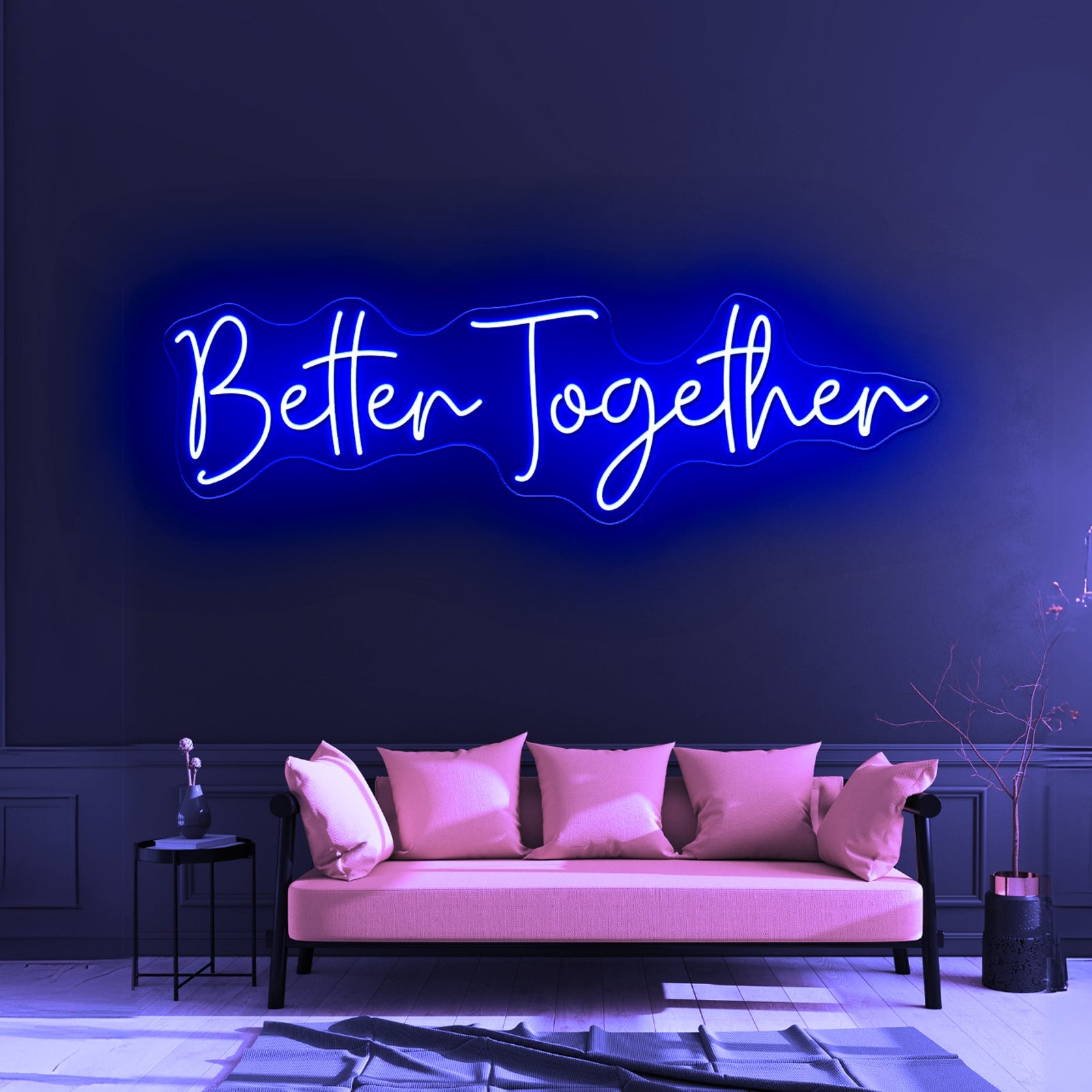 Better Together Neon Sign Bedroom Decor Neon Letter Lights - Shineneon