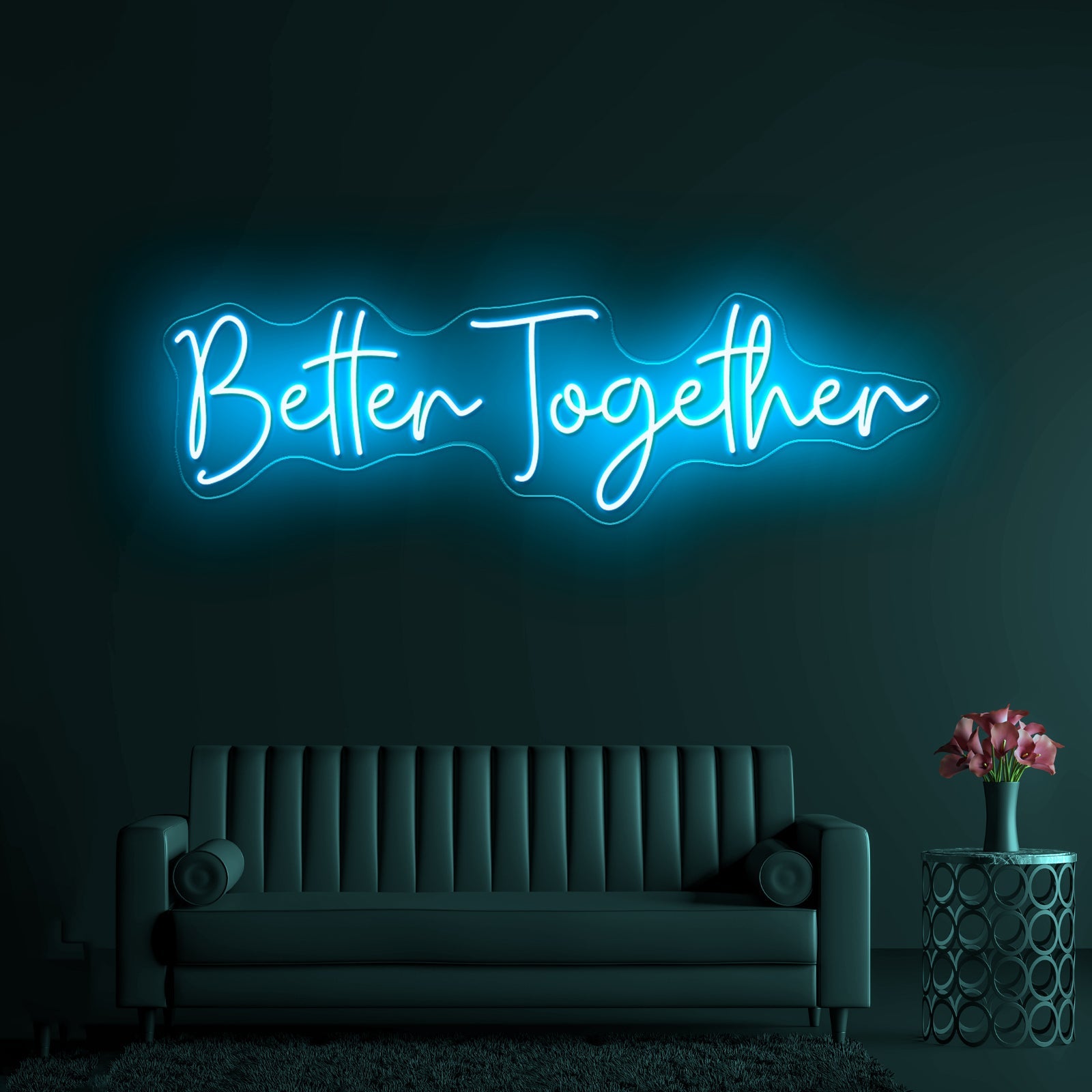 Better Together Neon Sign Bedroom Decor Neon Letter Lights - Shineneon