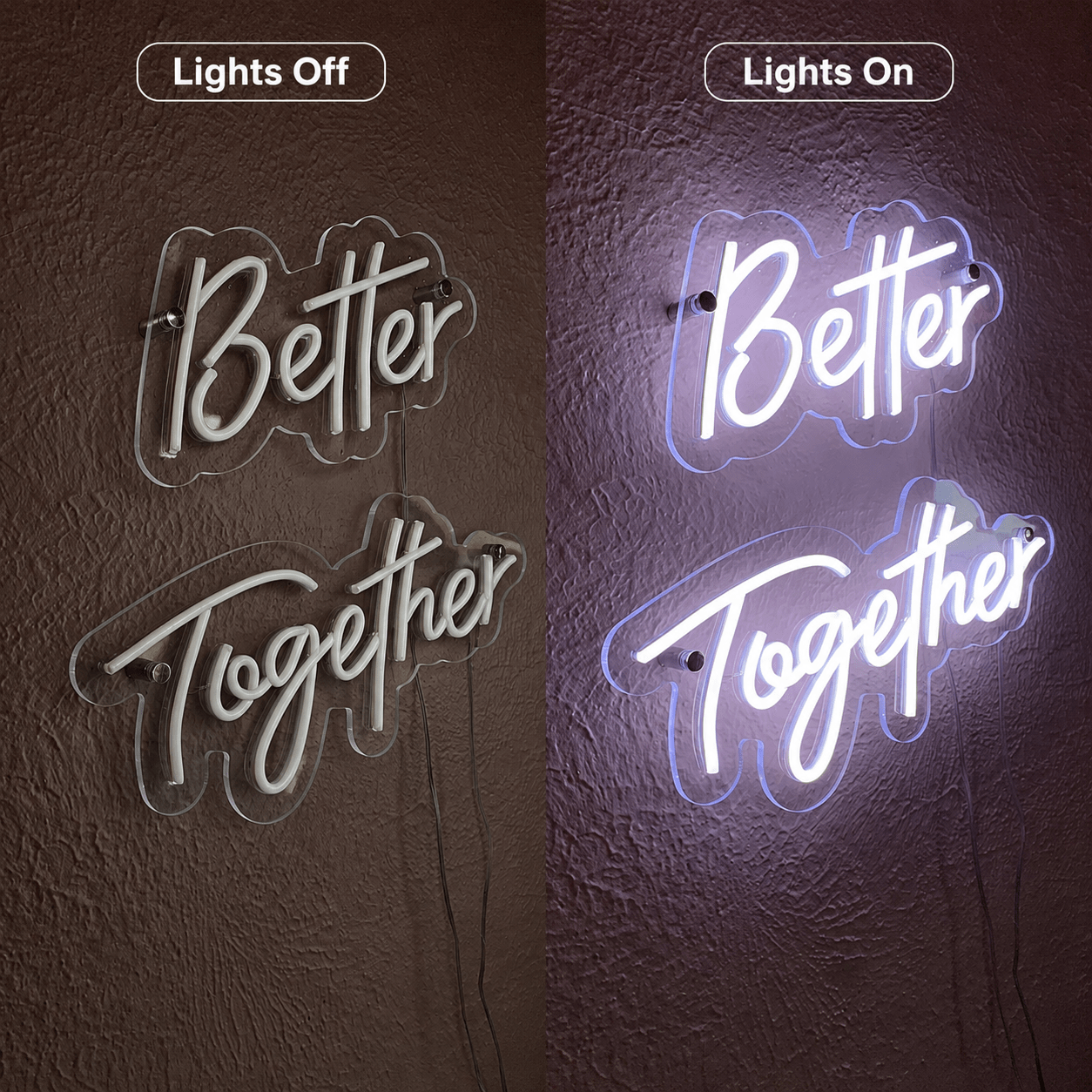 Better Together Room Wall Light LED Neon Sign - Shineneon