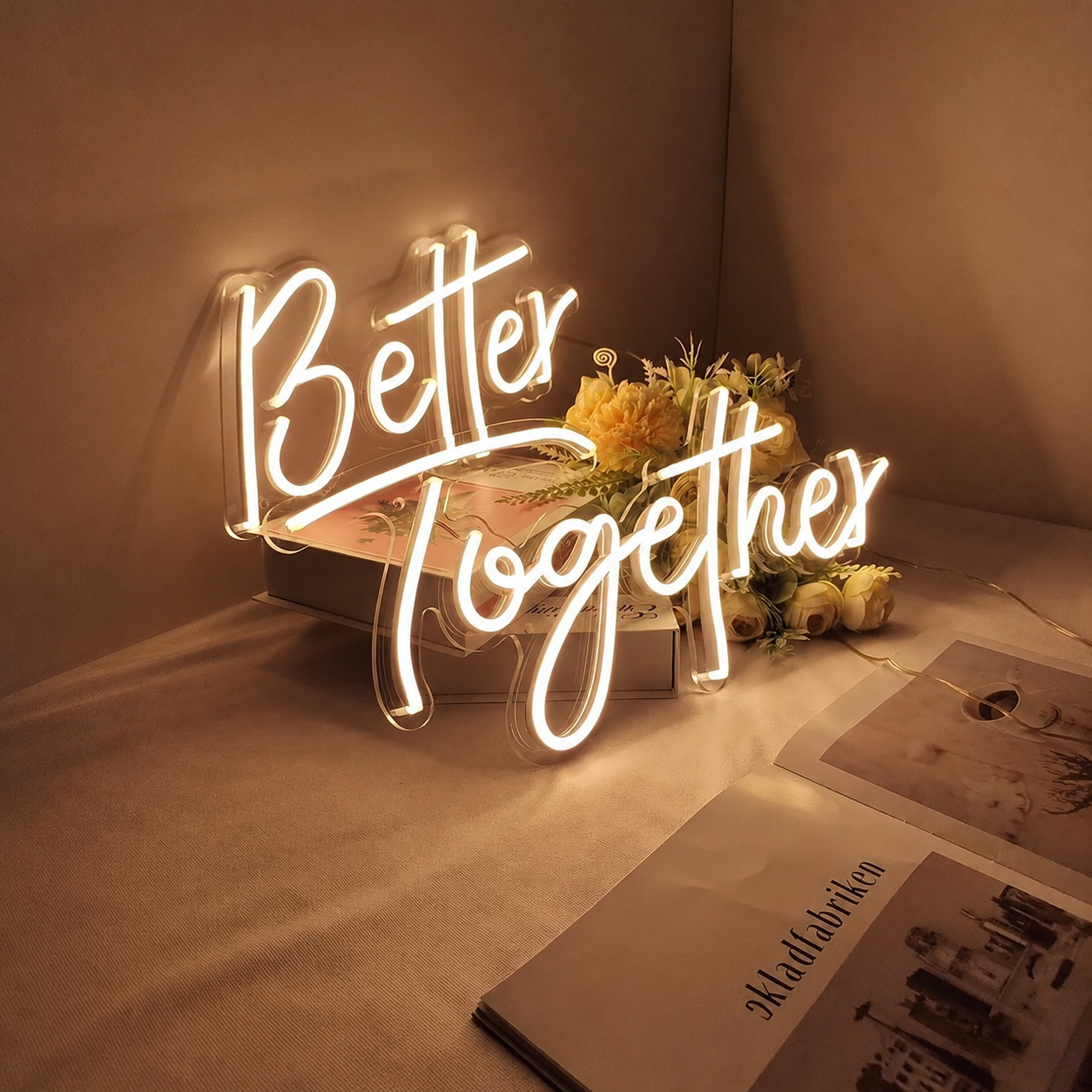 Better Together Script LED Neon Sign - 01 Original Product Image