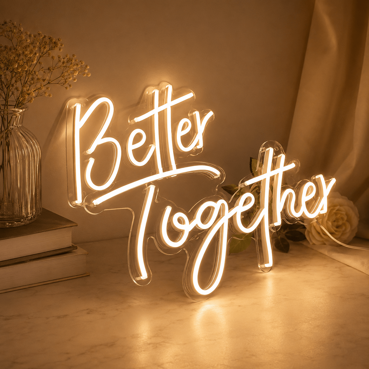 Better Together Script LED Neon Sign - Shineneon