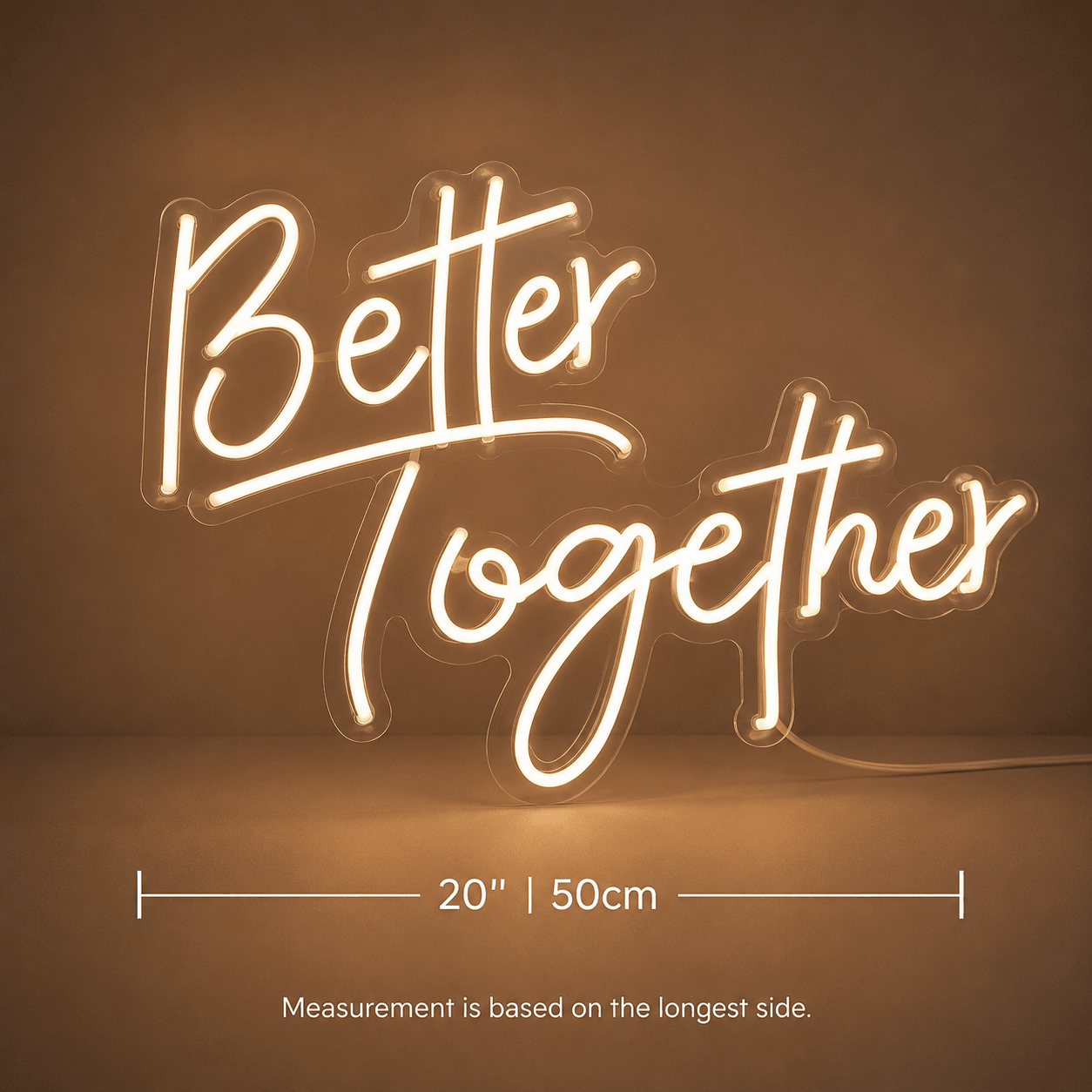 Better Together Script LED Neon Sign - Shineneon
