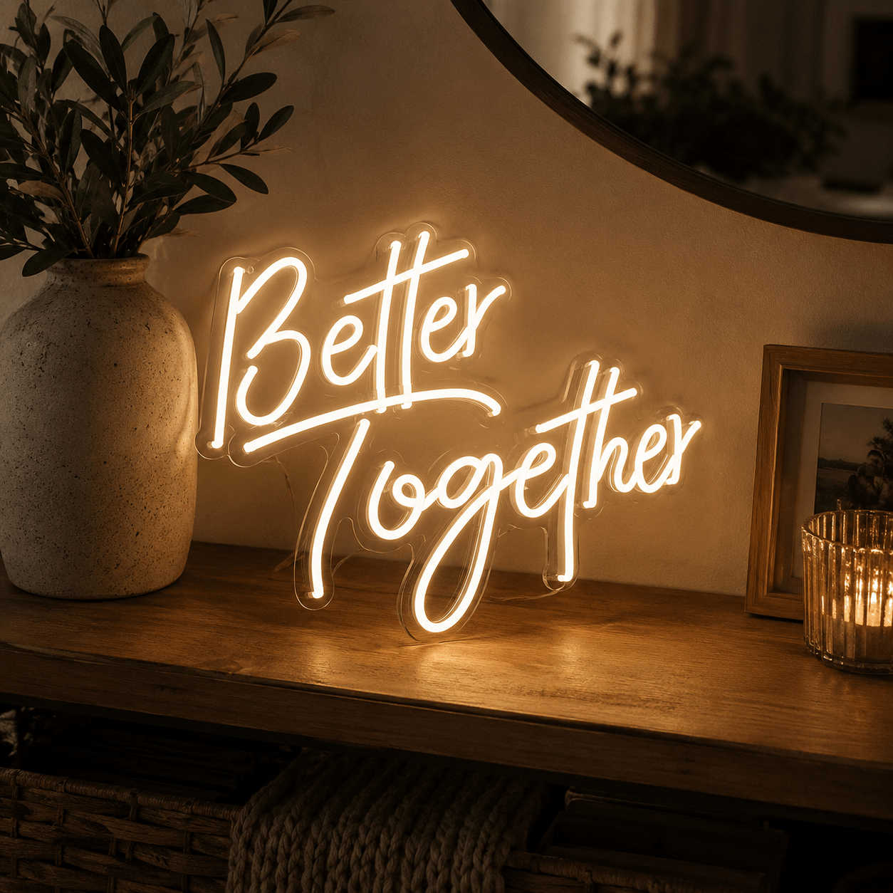 Better Together Script LED Neon Sign - Shineneon