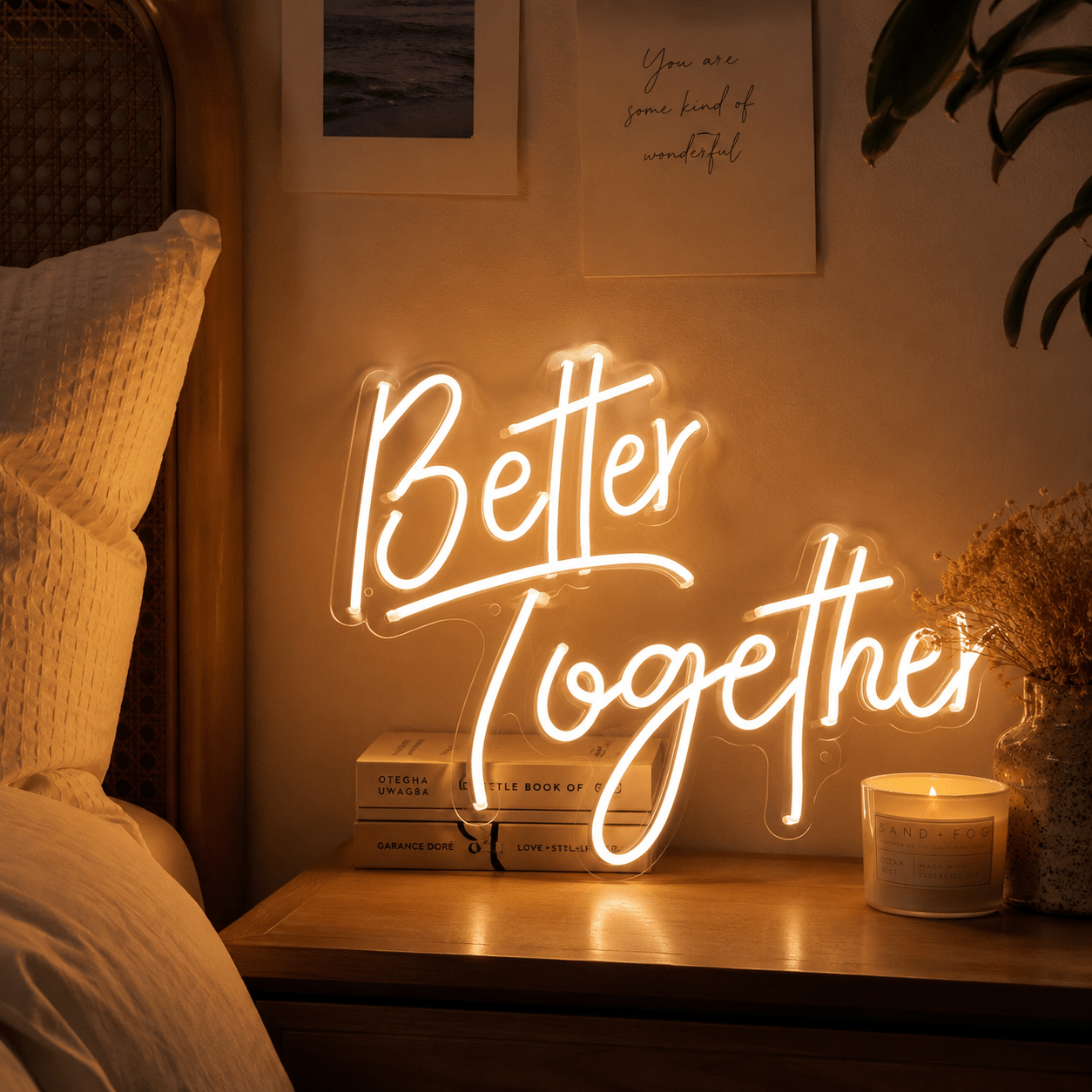Better Together Script LED Neon Sign Wall Neon Sign - Shineneon