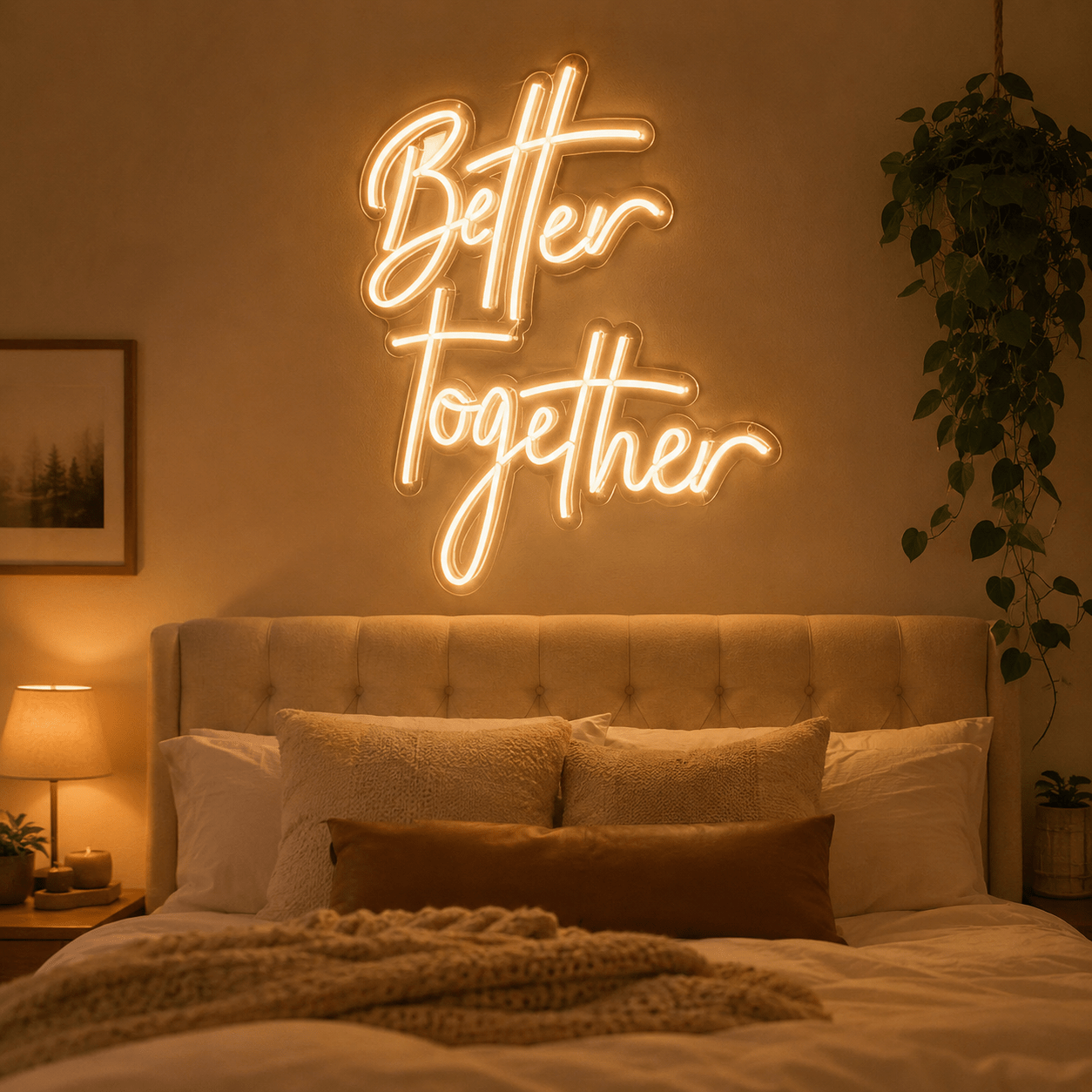 Better Together Script Wall Decor LED Neon Sign - Shineneon